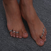 Multi-Element 7-piece Set Toe Ring Foot Ornaments