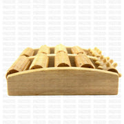 Newly Dual Wooden Foot Massager Roller Relieves Plantar Fasciitis Heel Arch Pain Stress Relief
