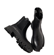 Retro Round Toe Thick Bottom Martin Boots Set Foot Leisure